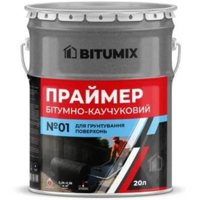 Праймер бітумний каучуковий BITUMIX (відро 18кг)